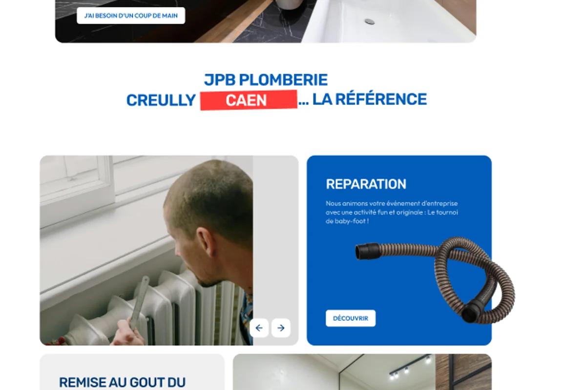 Site vitrine de JPB Plomberie