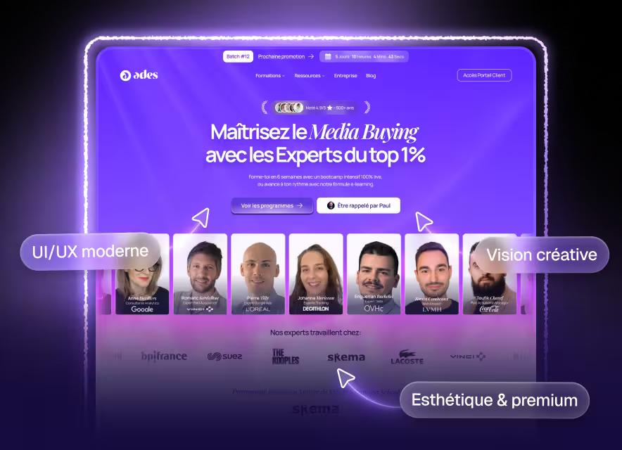 Site avec un univers
